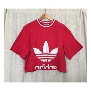 NEW Adidas Cropped Red T-Shirt
